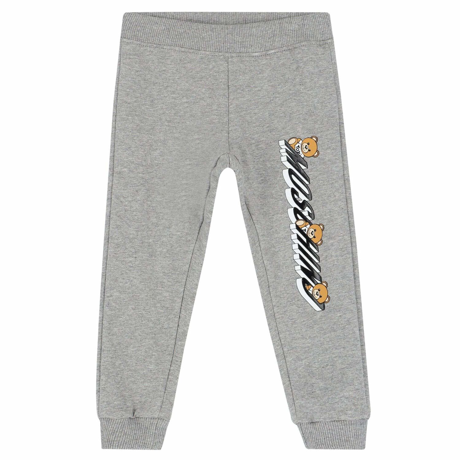 Grey Teddy Logo Joggers, 1, hi-res