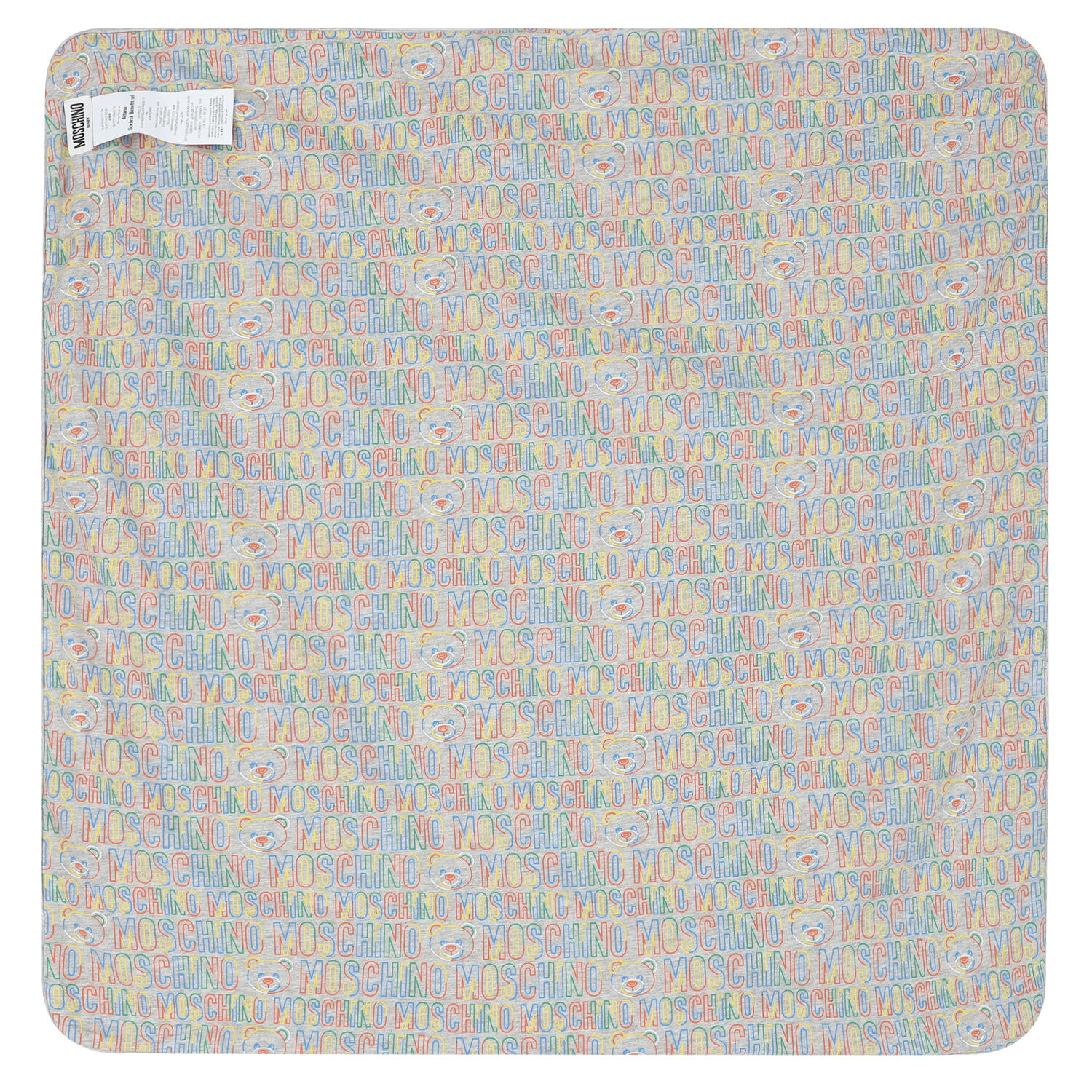 Grey Teddy Logo Baby Blanket, 2, hi-res