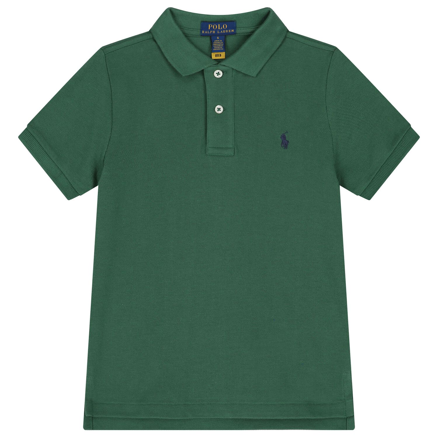 Boys Green Logo Polo Shirt , 1, hi-res