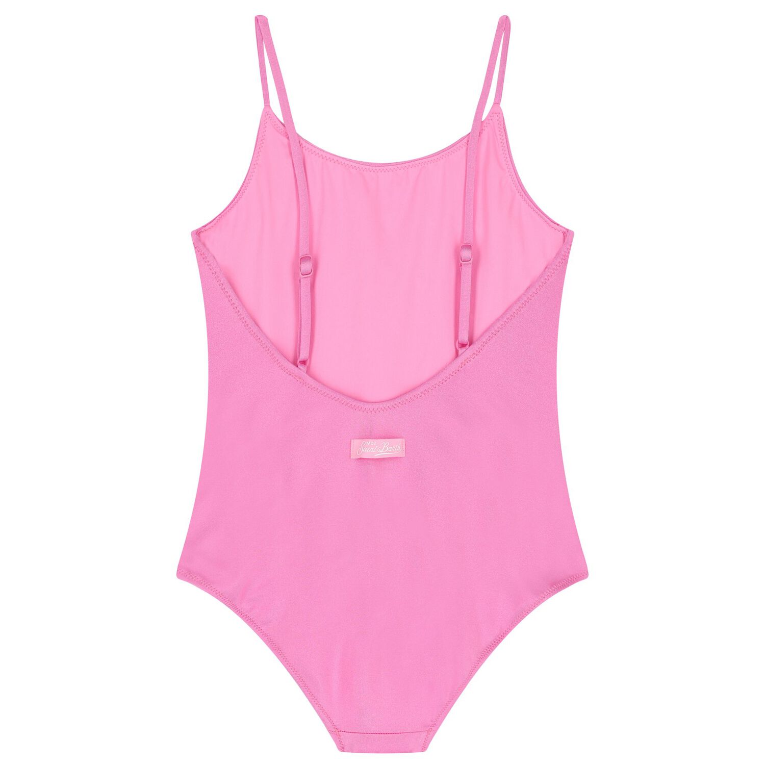 Girls Pink Embellished Logo Swimsuit, 1, hi-res image number null