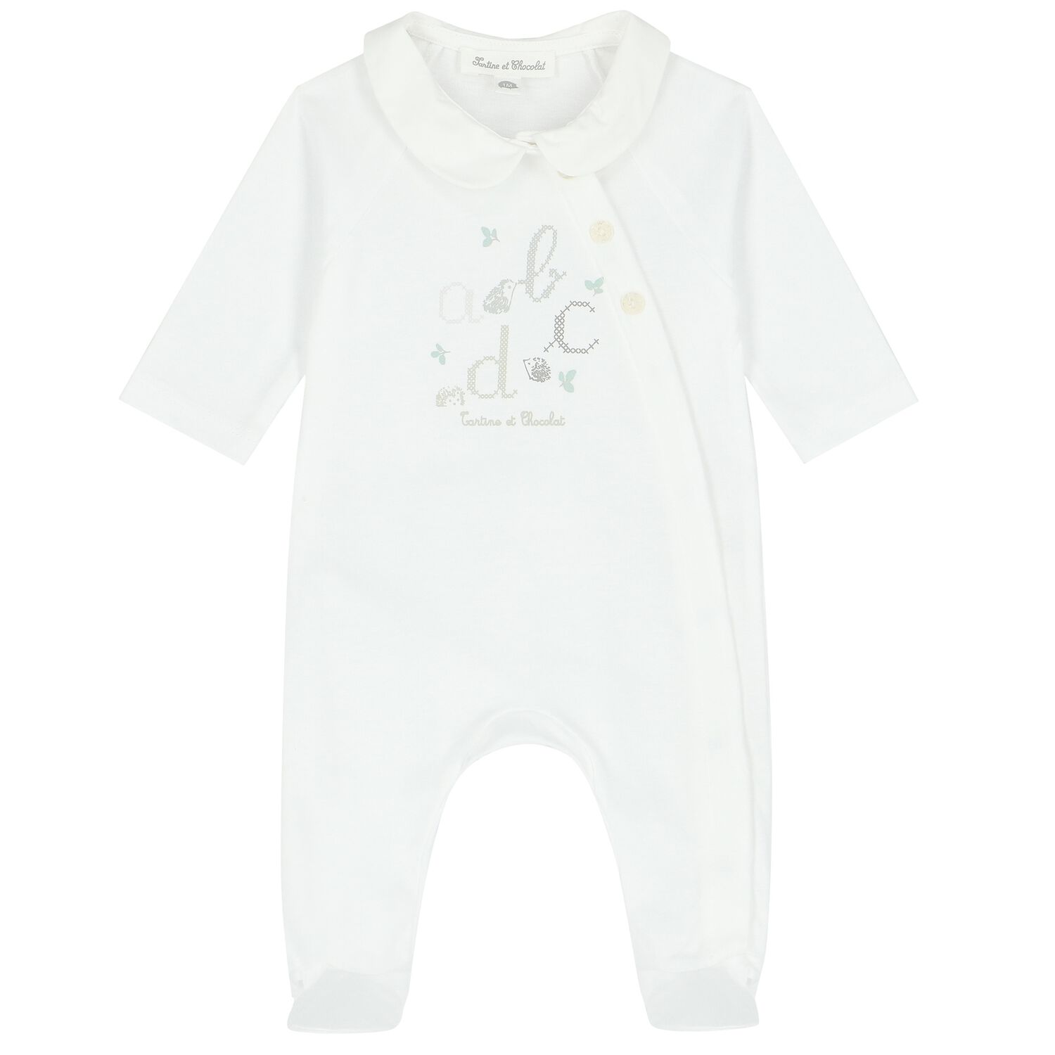 White Logo Babygrow, 3, hi-res image number null