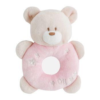 Baby Girls Pink Bear Rattle Toy