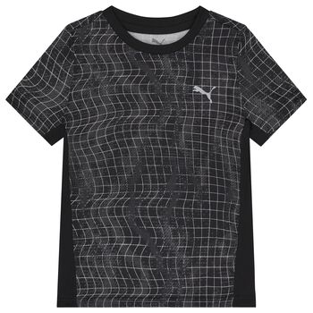 Boys Black Logo T-Shirt