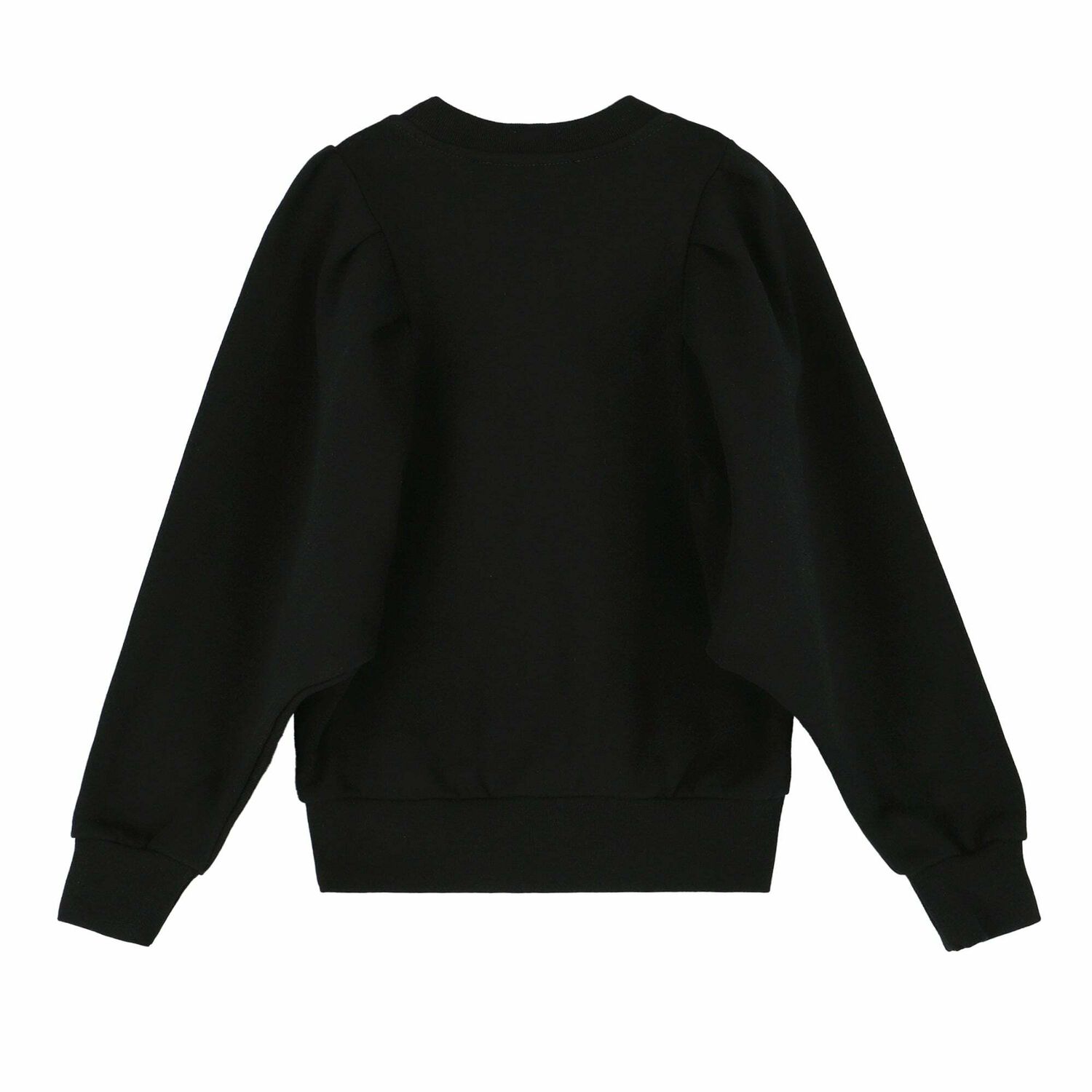 Girls Black Logo Sweatshirt, 1, hi-res