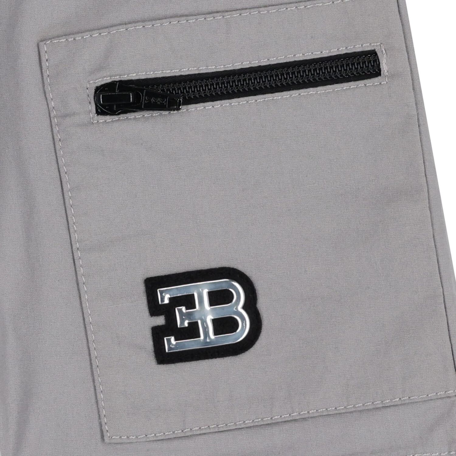 Boys Grey Logo Shorts , 1, hi-res