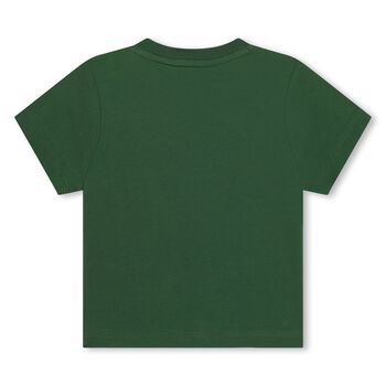 Younger Boys Green Logo T-Shirt