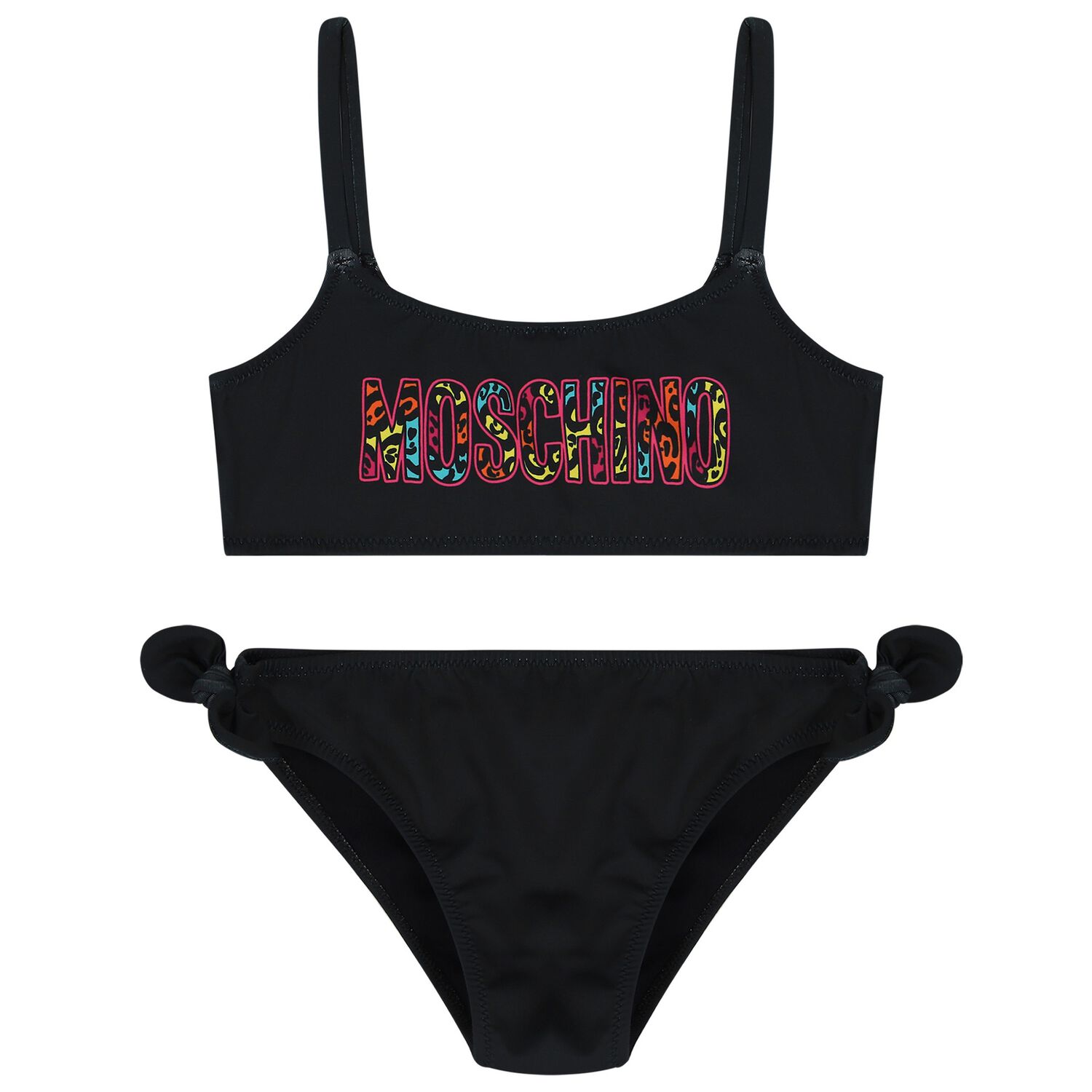 Girls Black Logo Bikini, 1, hi-res image number null