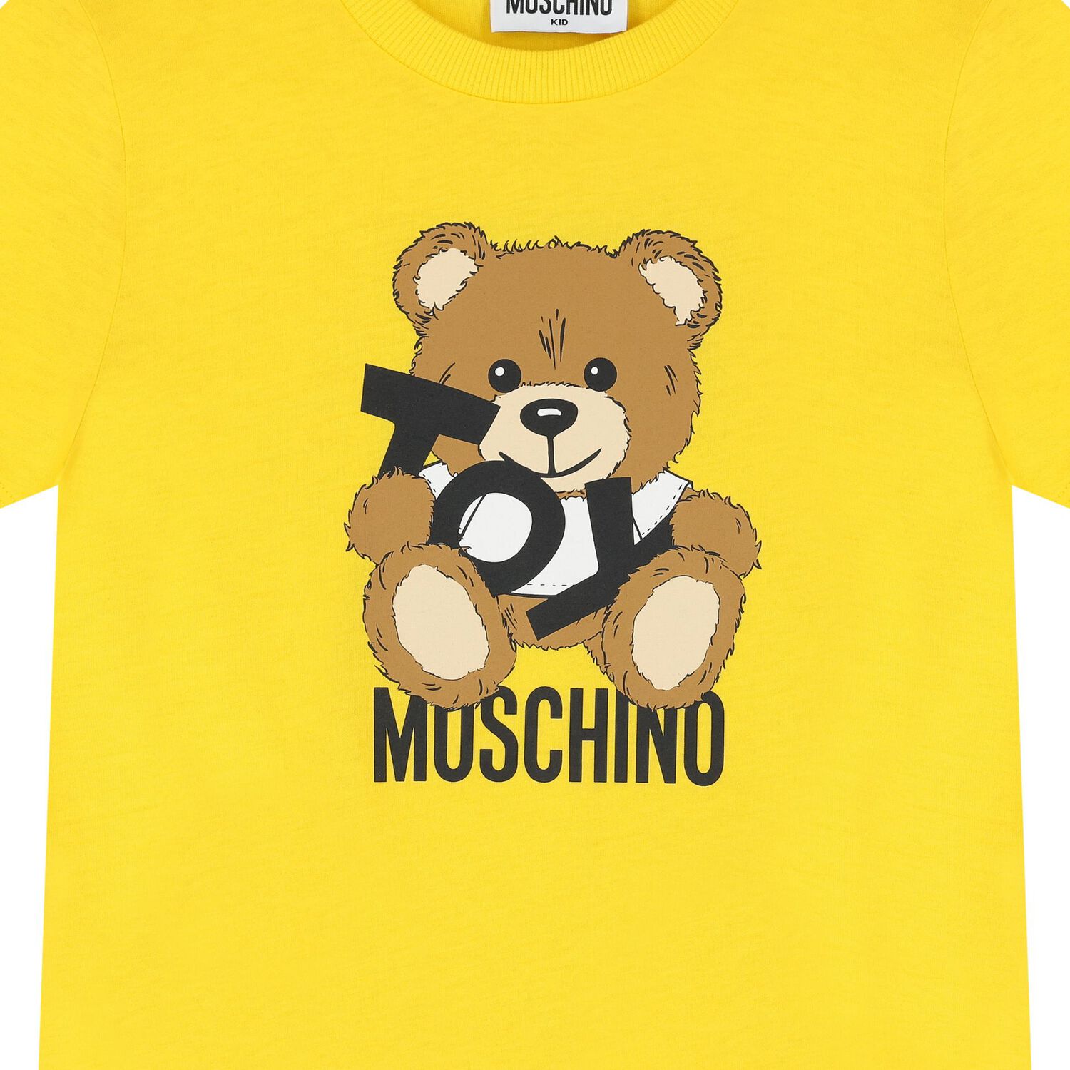 Yellow Teddy Bear Logo T-Shirt, 5, hi-res image number null