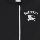 Boys Black EKD Logo Hooded Zip Up Top, 1, hi-res