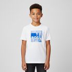 Boys White Logo T-Shirt, 1, hi-res