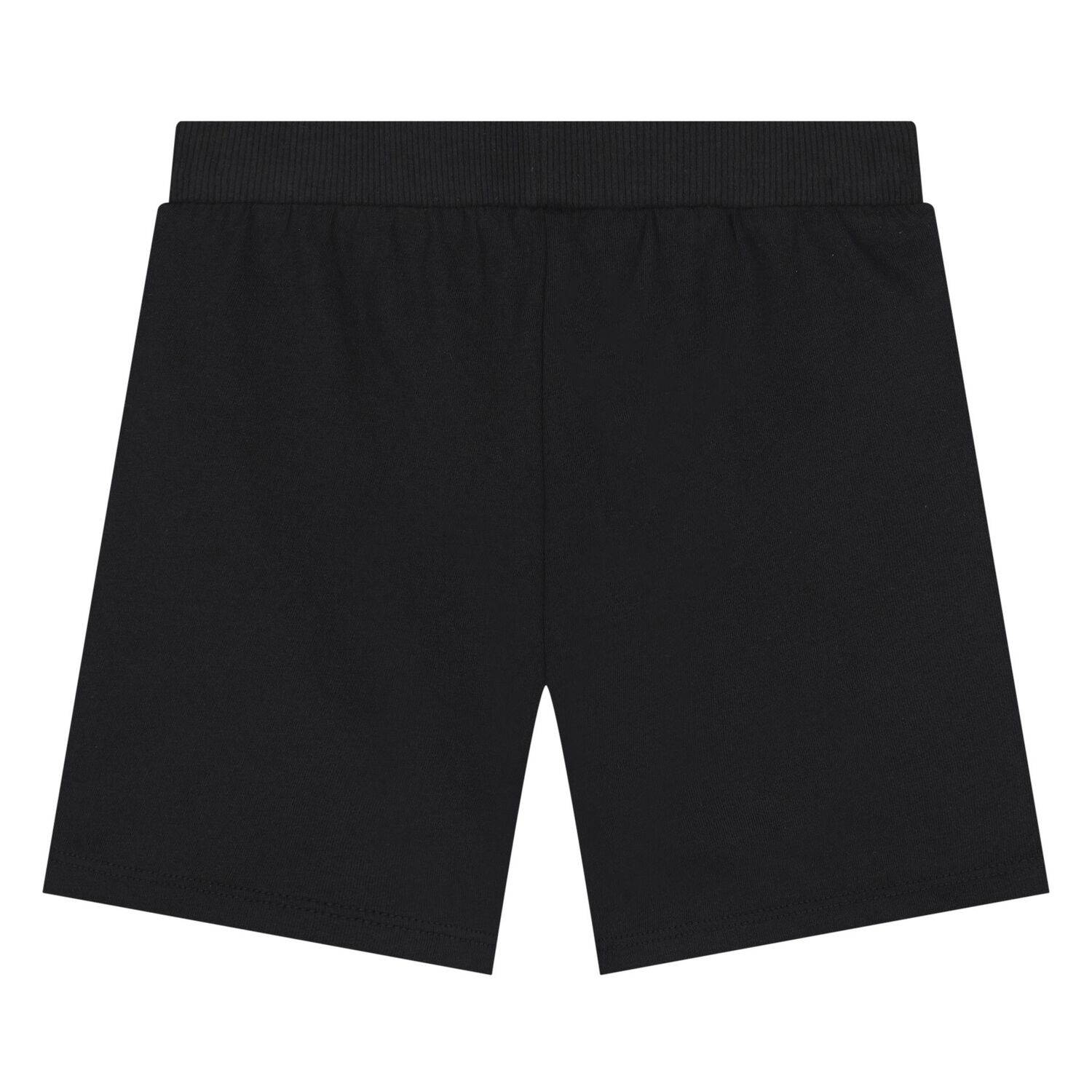 Younger Black Teddy Bear Logo Shorts, 1, hi-res