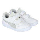 Girls White & Silver Multiflex Trainers, 1, hi-res