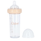 Baby Girls White & Pink Logo Baby Bottle, 1, hi-res