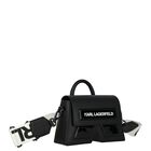Girls Black Logo Hand Bag, 2, hi-res