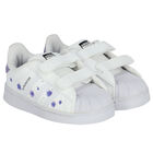 White & Purple Superstar Trainers, 1, hi-res