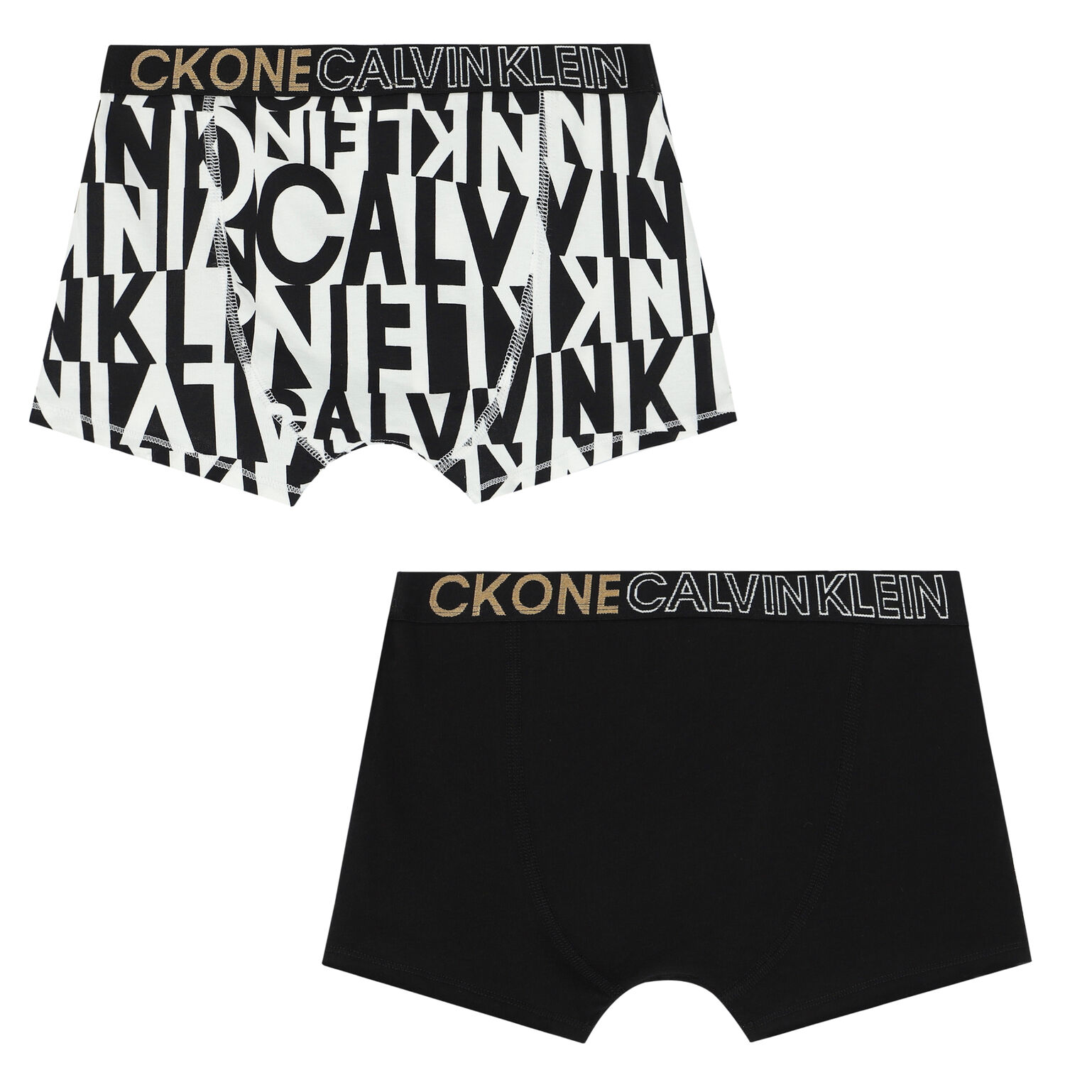 Boys Black Logo Boxer Shorts ( 2-Pack ), 5, hi-res