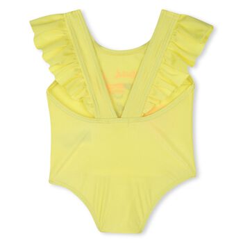 Younger Girls Yellow Candy Logo Swimsuit