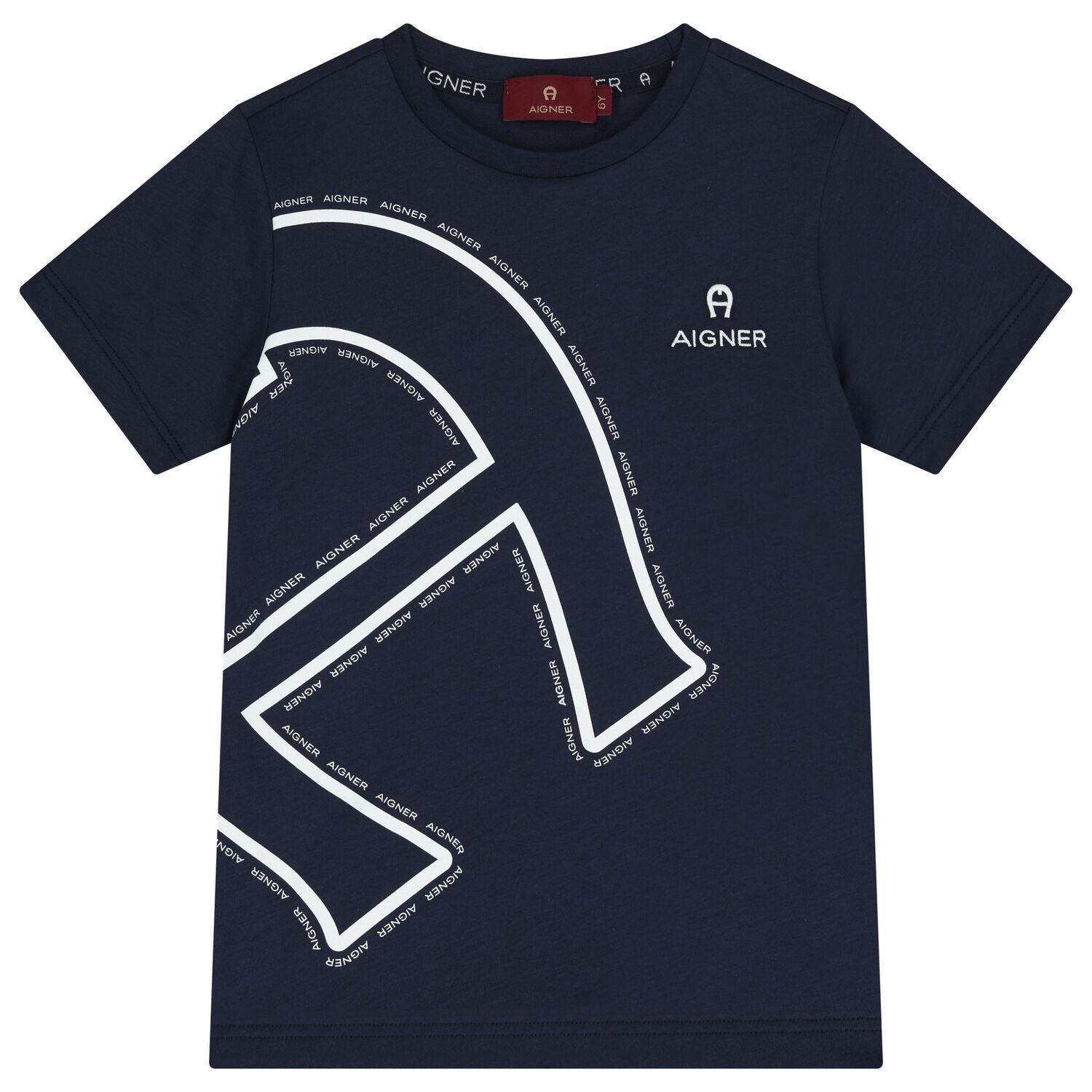 Boys Navy Blue Logo T-Shirt, 3, hi-res