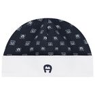 Baby Boys Navy Blue Logo Hat, 1, hi-res