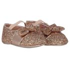 Baby Girls Rose Gold Pre Walker Shoes, 1, hi-res