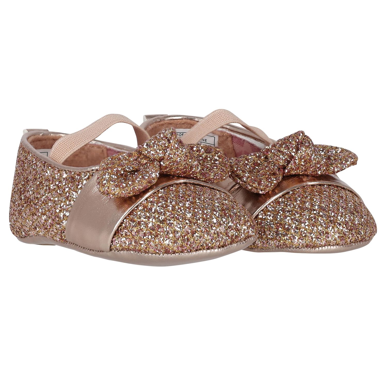Baby Girls Rose Gold Pre Walker Shoes, 1, hi-res