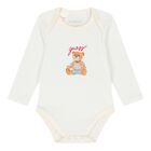 Ivory & White Teddy Bear Bodysuit Set, 1, hi-res