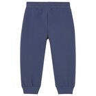 Younger Boys Blue Logo Joggers, 3, hi-res