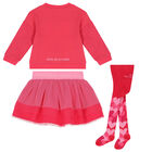 Girls Pink Hearts Skirt Set, 1, hi-res
