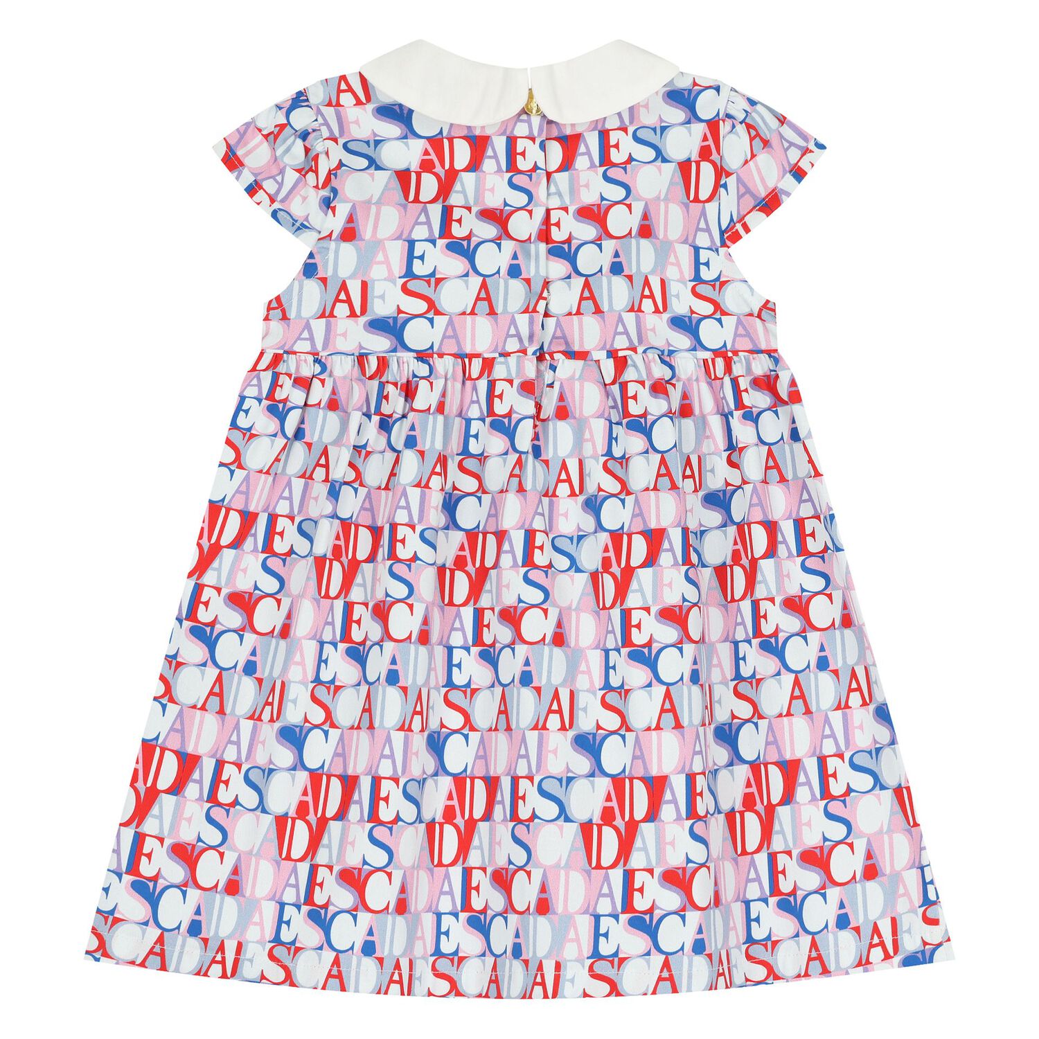 Younger Girls Multi-Coloured Logo Dress, 1, hi-res