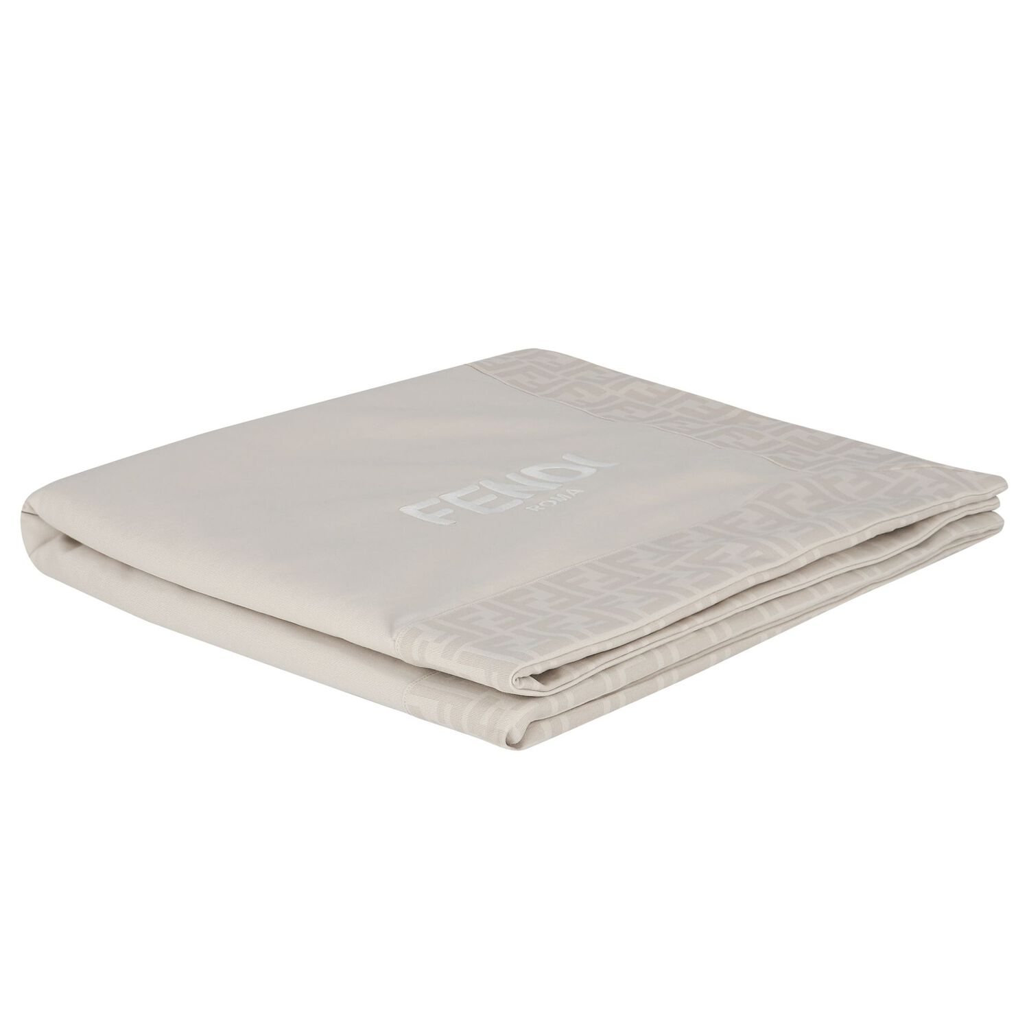 Beige Logo Baby Blanket, 3, hi-res