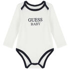 Baby Boys Navy Blue & White Logo Tracksuit Set, 3, hi-res