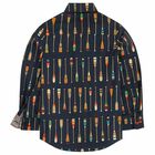 Boys Navy Printed Shirt, 1, hi-res