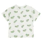 Younger Boys Beige, Ivory & Green Shorts Set, 3, hi-res