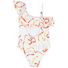 Girls Ivory Ribbon Swimsuit, 1, hi-res