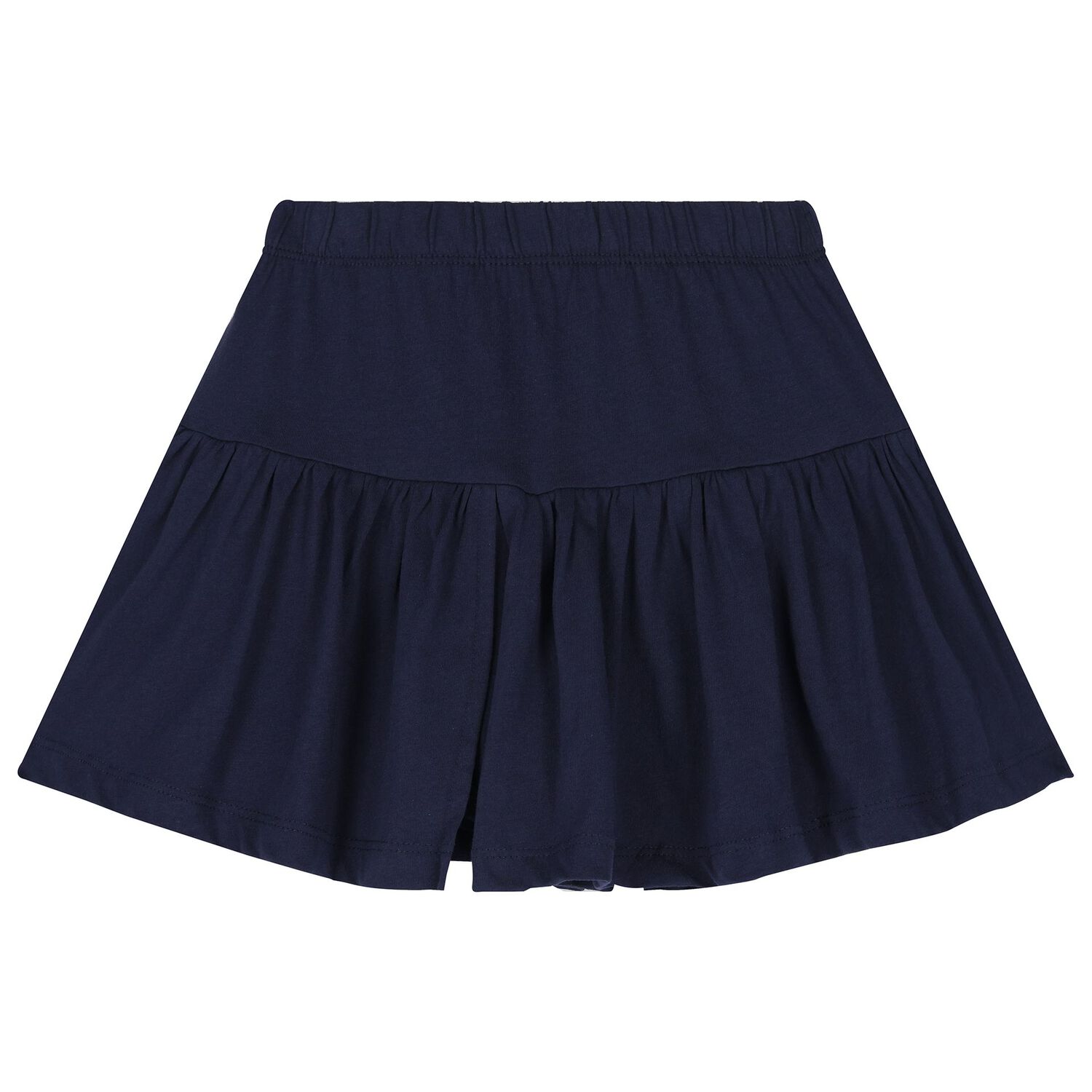 Girls White & Navy Blue Skort Set, 1, hi-res image number null