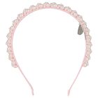Girls Pink Embellished Pearl Headband, 2, hi-res