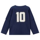 Boys Navy Blue Long Sleeve Top, 1, hi-res