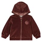 Younger Girls Burgundy Logo Tracksuit, 1, hi-res
