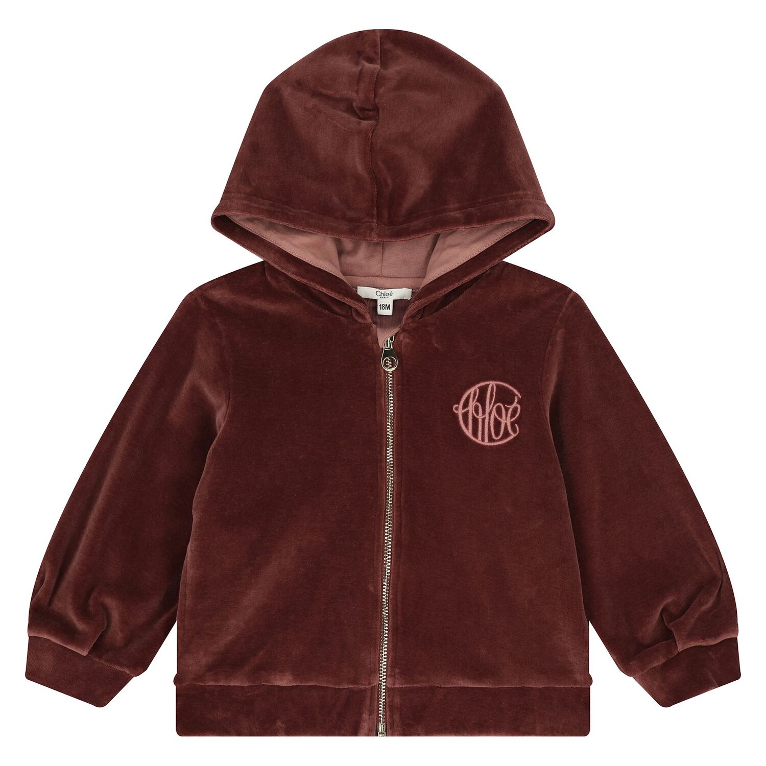 Younger Girls Burgundy Logo Tracksuit, 1, hi-res