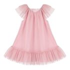 Baby Girls Pink Tulle Dress, 1, hi-res