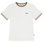 Boys White Logo T-Shirt, 2, hi-res