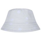 Baby Boys Navy Blue & Blue Logo Reversible Hat, 1, hi-res