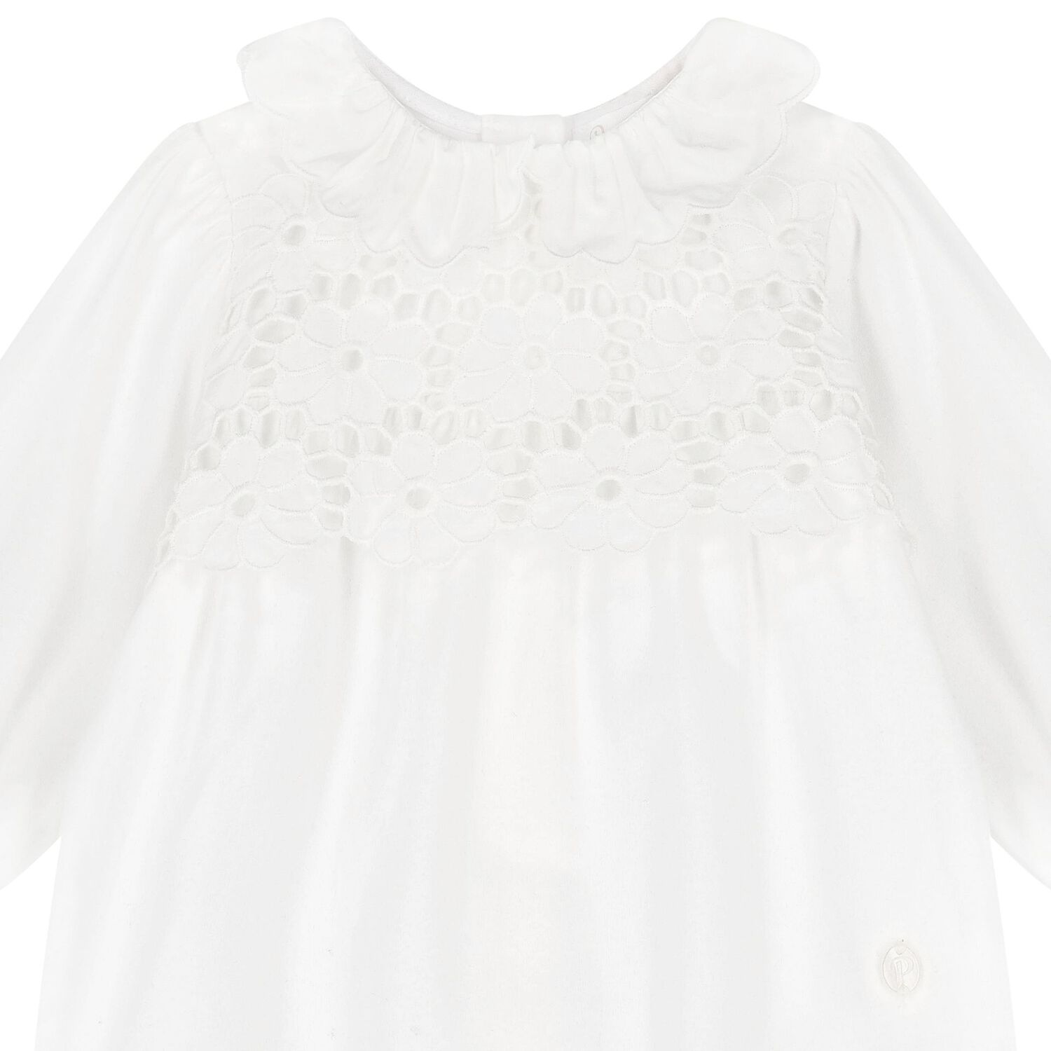Baby Girls White Babygrow, 1, hi-res