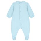 Blue Teddy Bear Logo Babygrow, 3, hi-res