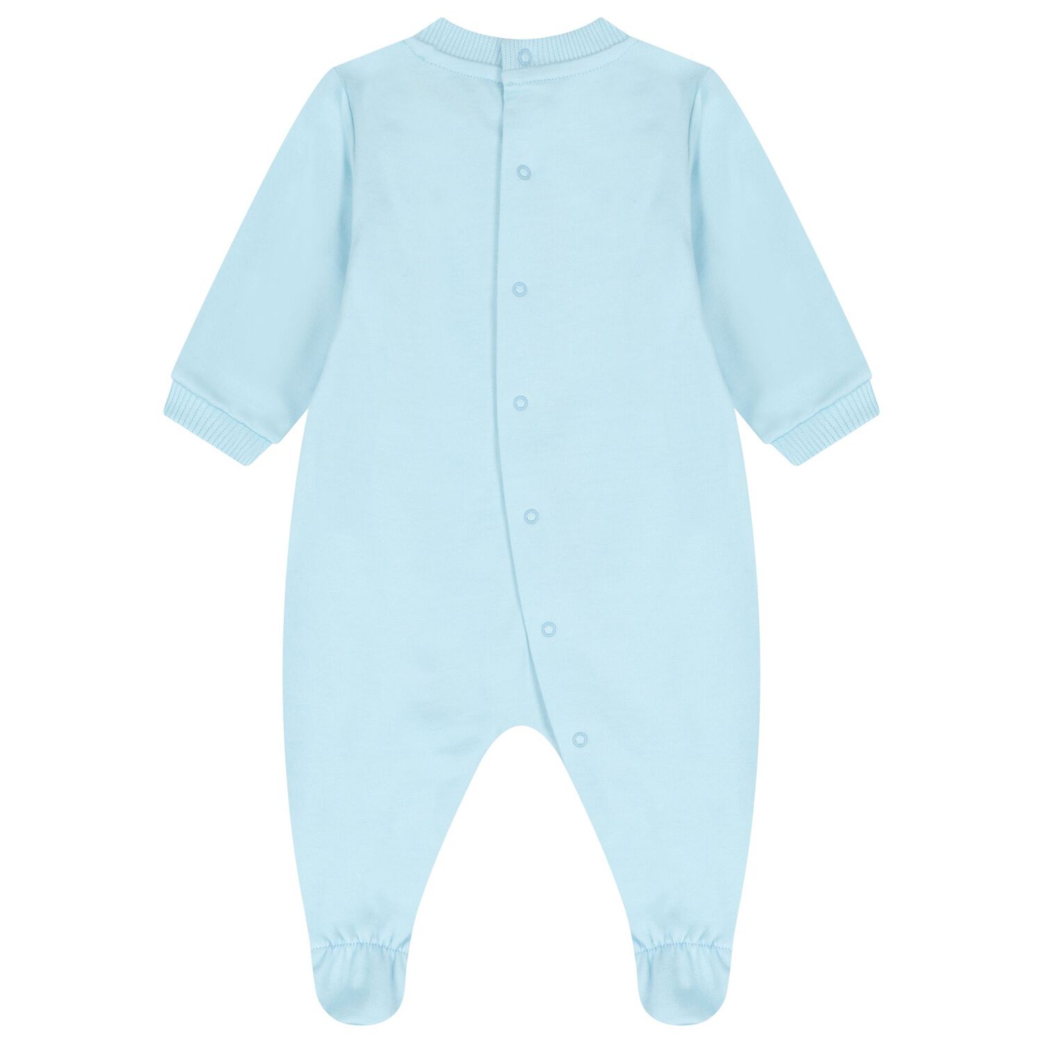 Blue Teddy Bear Logo Babygrow, 3, hi-res