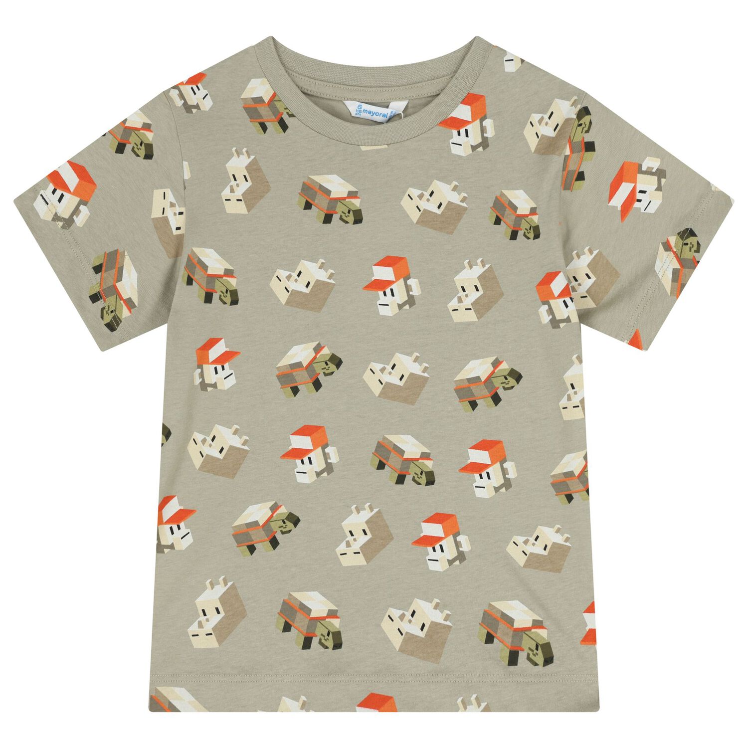 Boys White, Green & Orange Shorts Set, 1, hi-res