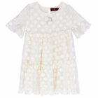Girls Ivory Special Occasion Dress, 1, hi-res