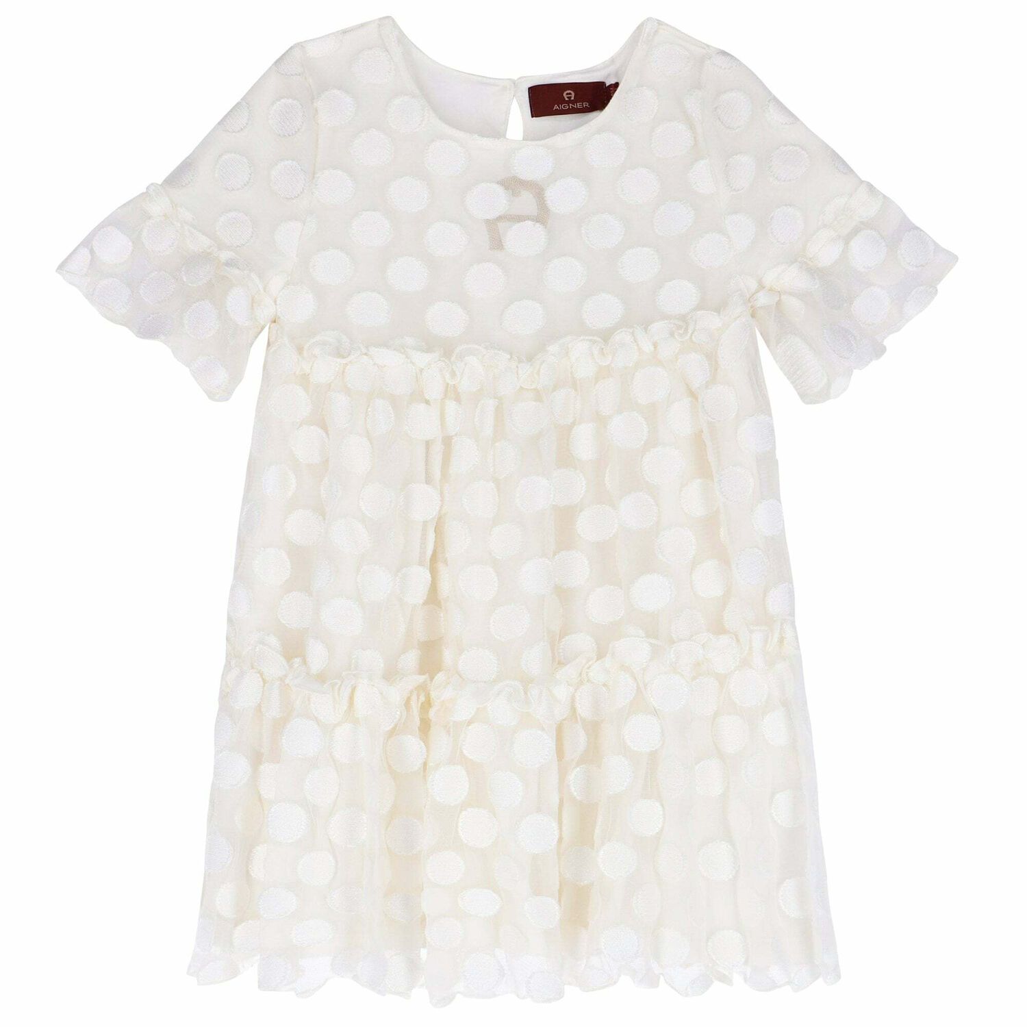 Girls Ivory Special Occasion Dress, 1, hi-res image number null