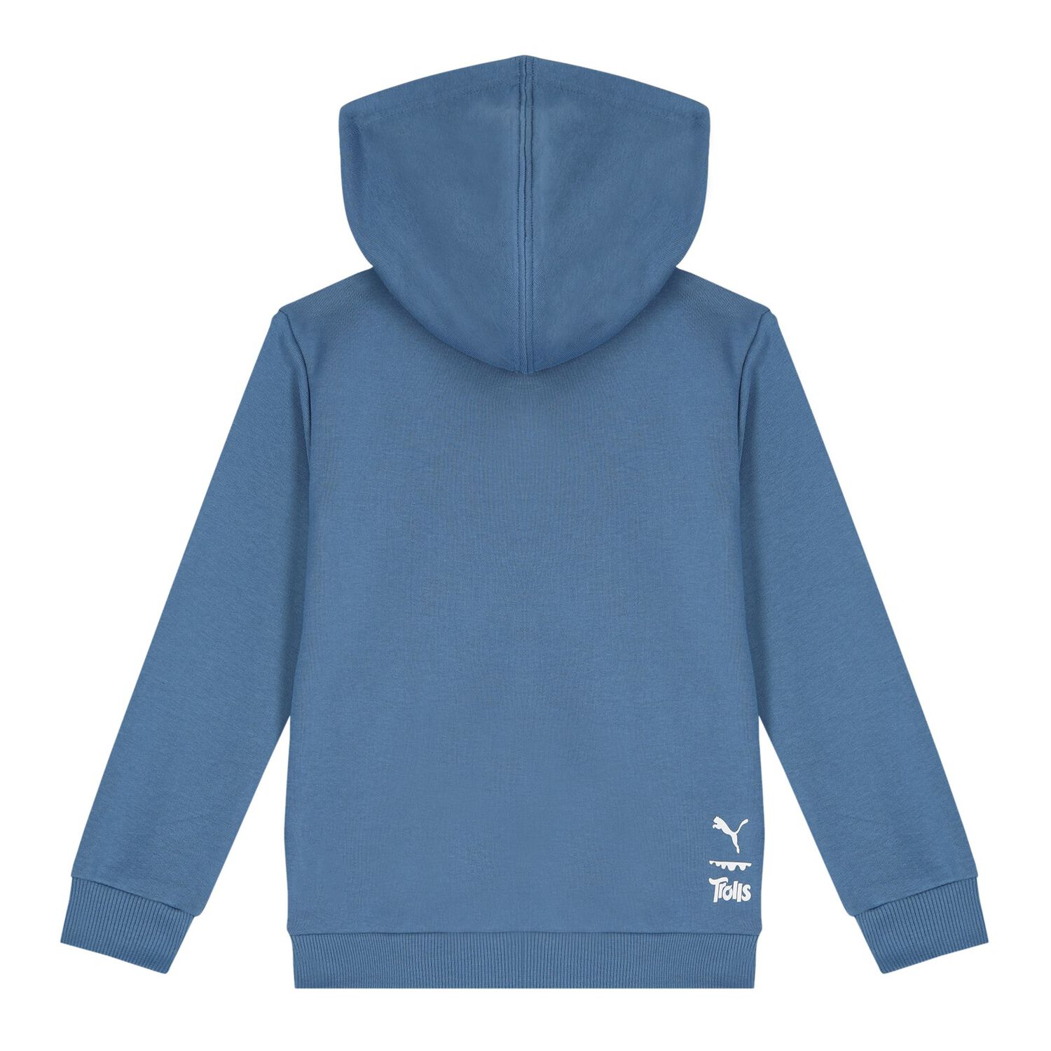 Boys Blue Trolls Logo Hooded Top, 1, hi-res image number null