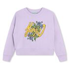 Girls Purple Logo Sweatshirt, 1, hi-res